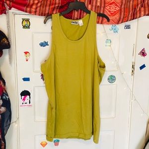 •$KiNG SiZe$• XXL men’s lime green tank-top